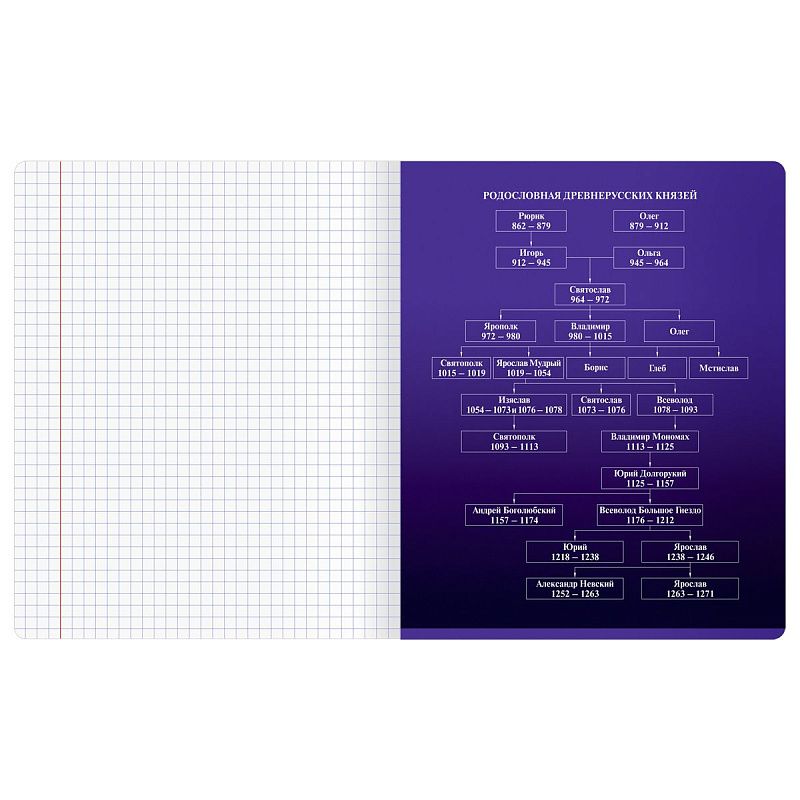 Тетрадь предметная 48л. BG "Темное стекло" - История, конгрев, твин-лак, 70г/м2