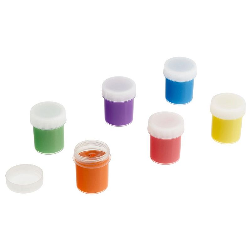 Краски пальчиковые классические с НАКЛЕЙКАМИ Мульти-Пульти "Чебурашка - Мои первые пальчиковые краски", 06 цветов, 210мл, для малышей, 1+, картон