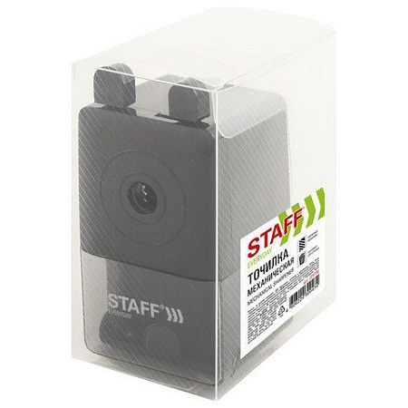 Точилка механическая STAFF "EVERYDAY" MS-796, корпус черный, 229796 