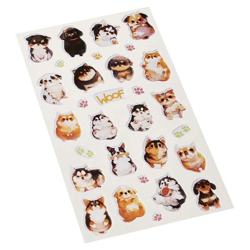 Наклейки объемные MESHU "Woof", 10*23см, инд. уп., европодвес