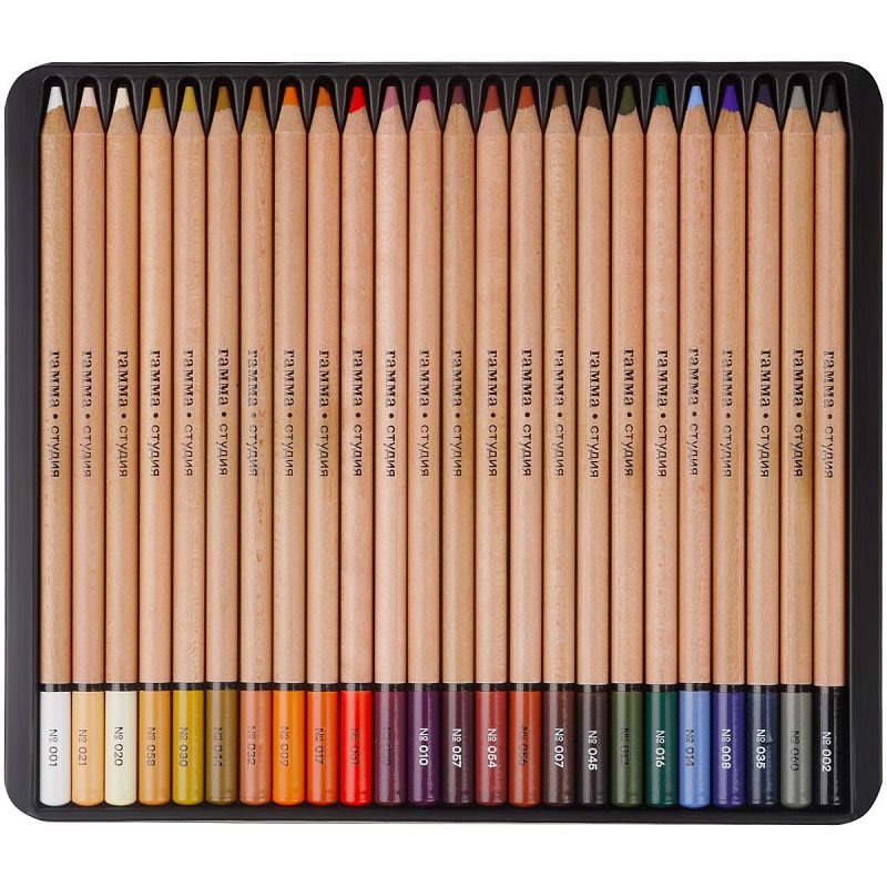 Пастельные карандаши Гамма "Студия", 24цв. , картон.упаковка