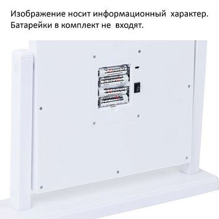 Зеркало для макияжа гримерное, 6 LED-ламп, 3 режима свечения, размер 21х29 см, работа от USB или 4хAA, цвет белый, WBZ, 609334