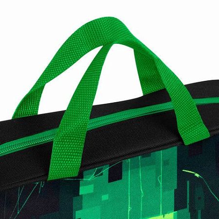 Папка на молнии с ручками BRAUBERG А4, 1 отделение, полиэстер, 80 мм, Digital spider, 273303 