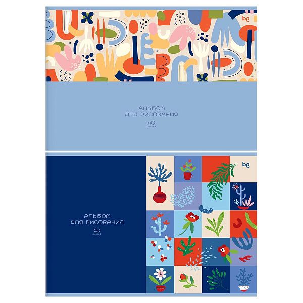 Альбом для рисования 40л., А4, на скрепке BG "ColorPlay"