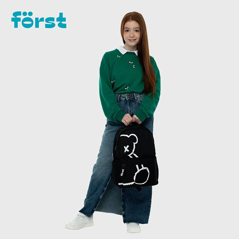 Рюкзак Först F-Spirit "Hype Beast" 40*29*13см, 1 отделение, 3 кармана, уплотненная спинка 