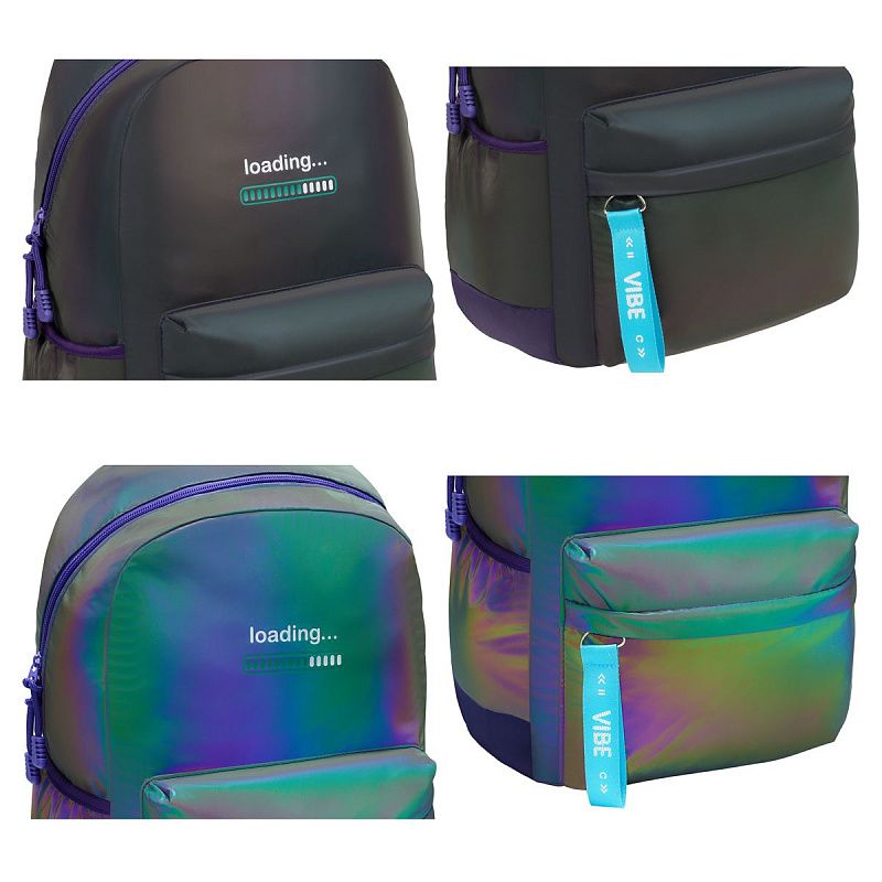 Рюкзак MESHU My City "Loading", 46*30*13см, светоотражающий, 1 отделение, 4 кармана, уплотн. спинка 