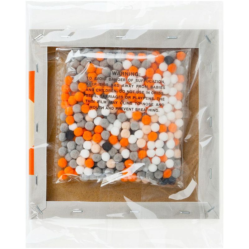 Аппликация помпонами ТРИ СОВЫ "Лисичка", 20*20см на подрамнике, картонная коробка