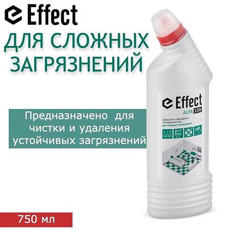 Чистящее средство 750 мл EFFECT "Alfa 105", для сантехники, кислотное, для сложных загрязнений, 14321 
