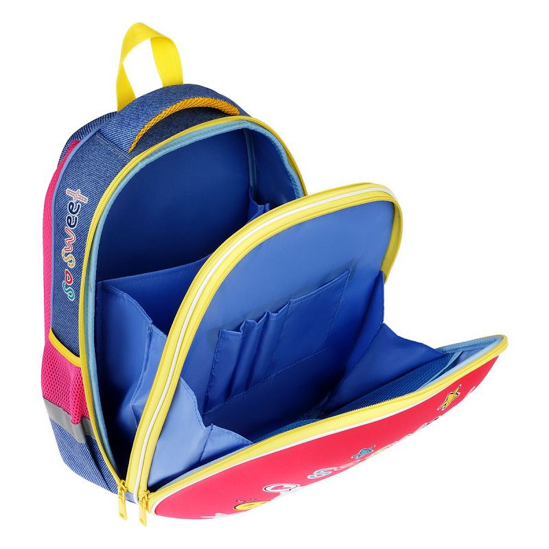 Ранец ArtSpace School Friend "Cute Cats" 39*30*18см, 2 отделения, 2 кармана, анатомическая спинка 