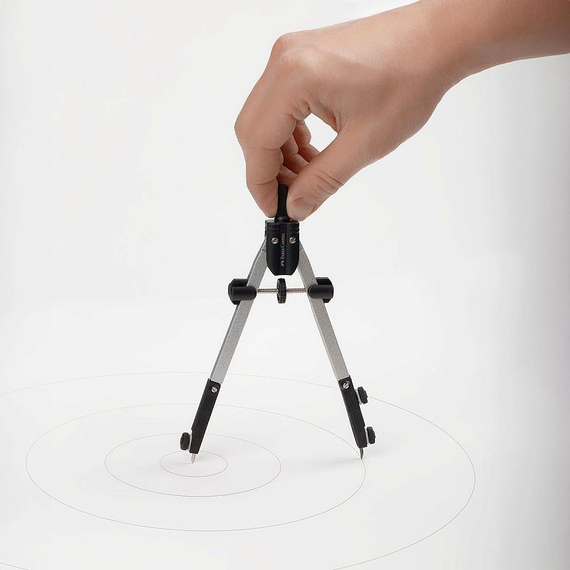 Готовальня Faber-Castell, 3 предмета, пластиковый футляр 