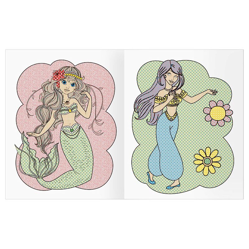 Раскраска водная 200*250 ТРИ СОВЫ "Раскрась водой. Принцессы", 8стр.