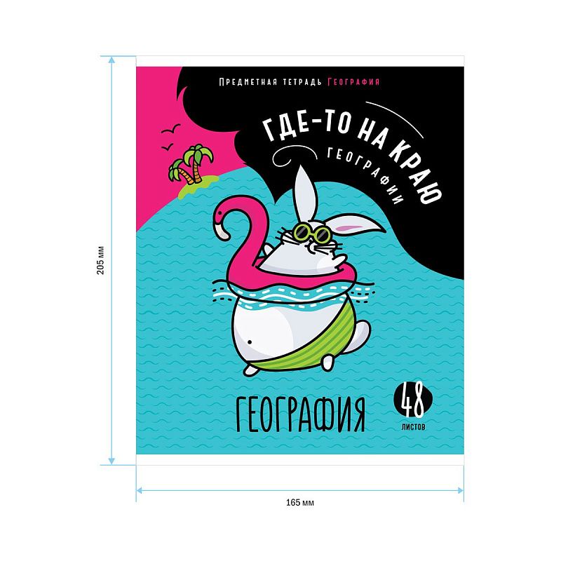 Тетрадь предметная 48л. ArtSpace "Мысли вслух" - География, эконом