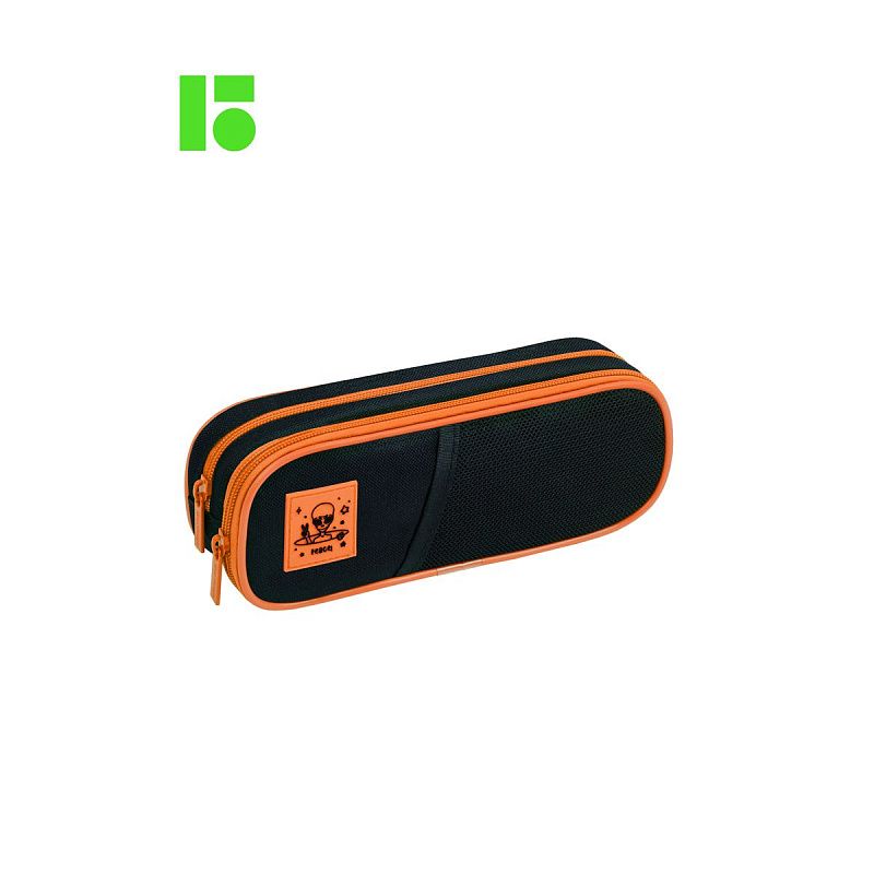 Пенал мягкий 2 отделения, 220*80*50 Berlingo "Peace", полиэстер, внутренний органайзер 