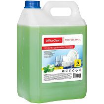 Средство для мытья посуды OfficeClean Professional "Алоэ и зеленый чай", канистра, 5л 
