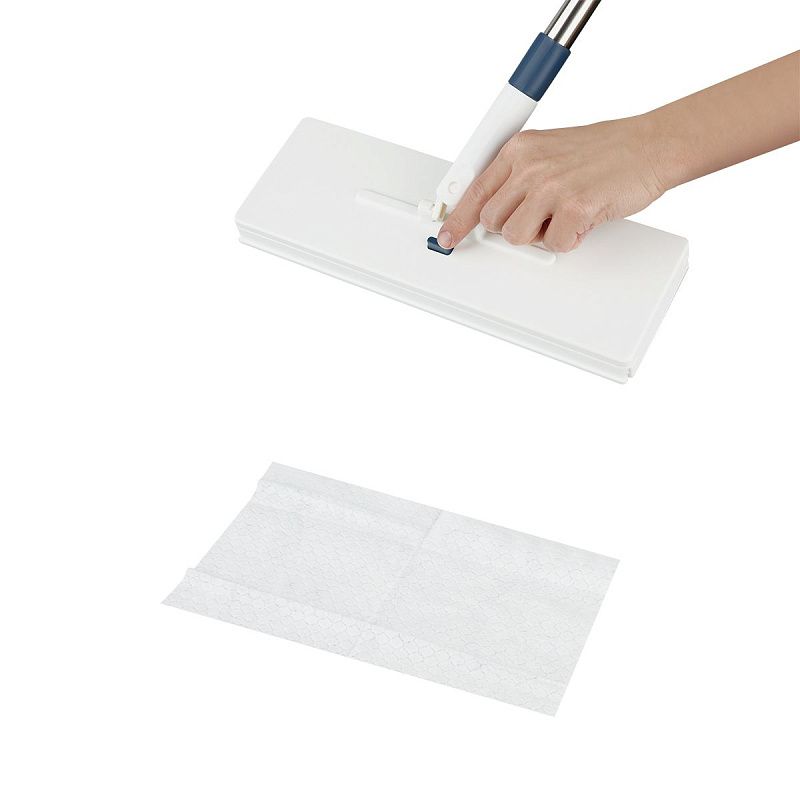 Швабра с самозахватывающим механизмом (10 тряпок для уборки в комплекте)