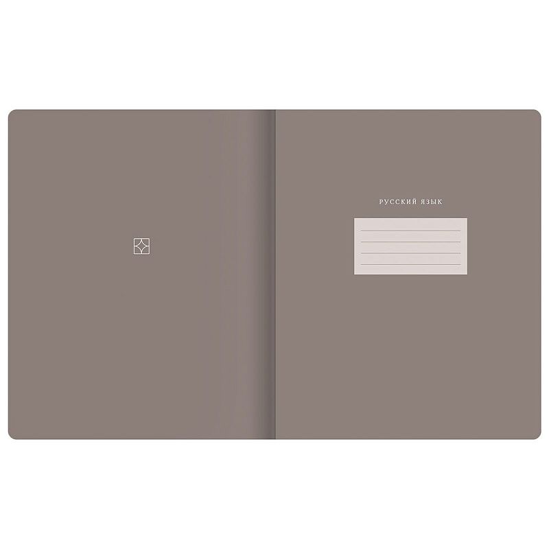 Тетрадь предметная 48л. BG "Сolor object" - Русский язык, soft-touch ламинация, тиснение фольгой, 70г/м2