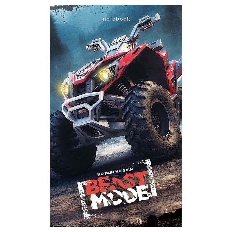 Блокнот А7 48л. на склейке BG "Men's car"