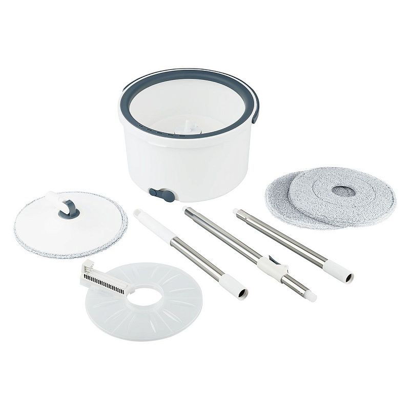 Набор для уборки OfficeClean Professional, с двумя отсеками для воды, объем 7 литров, 3 насадки в комплекте