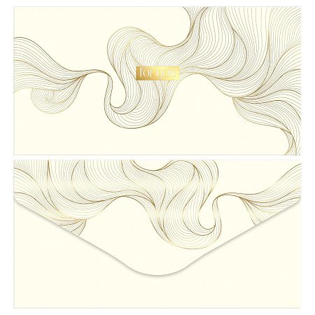 Конверт для денег MESHU "Gold flower" 85*164мм, матовая ламинация, фольга, 4 дизайна
