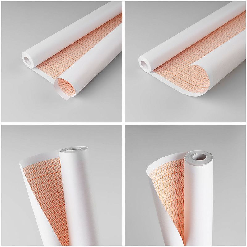 Бумага масштабно-координатная OfficeSpace, 640мм*10м, оранжевая