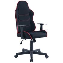 УЦЕНКА - Кресло игровое Helmi HL-S09 "Red line", ткань черная/красная