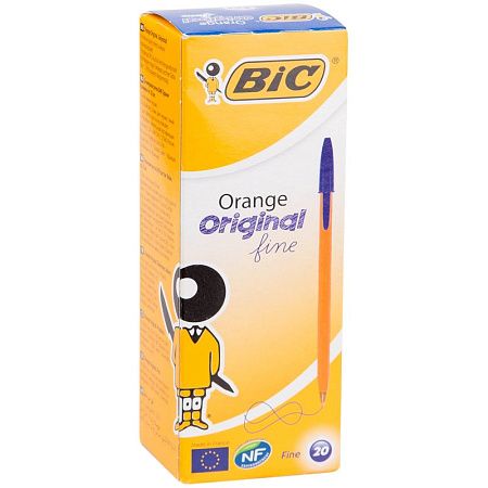 Ручка шариковая Bic "Orange" синяя, 0,8мм 