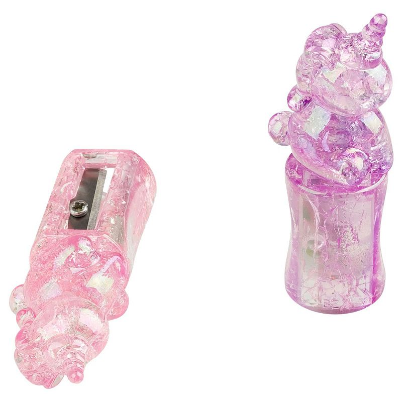 Точилка пластиковая MESHU "Cute unicorn", 1 отверстие, ассорти 