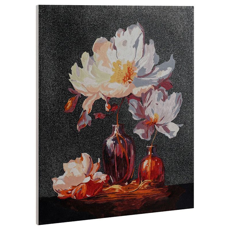 Картина по номерам на холсте с глиттером ТРИ СОВЫ "Натюрморт", 40*50, с акриловыми красками и кистями