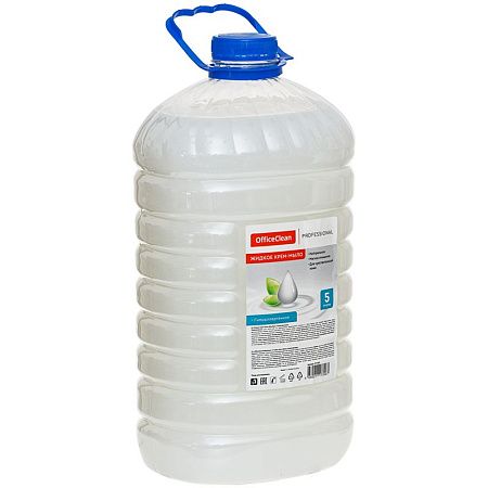 Мыло-крем жидкое OfficeClean Proffesional "Гипоаллергенное", ПЭТ, 5л 