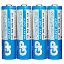 Батарейки КОМПЛЕКТ 4 шт., GP PowerPlus AA (R6, 15G), солевые, пальчиковые, в пленке, 15CEBRA-2S4