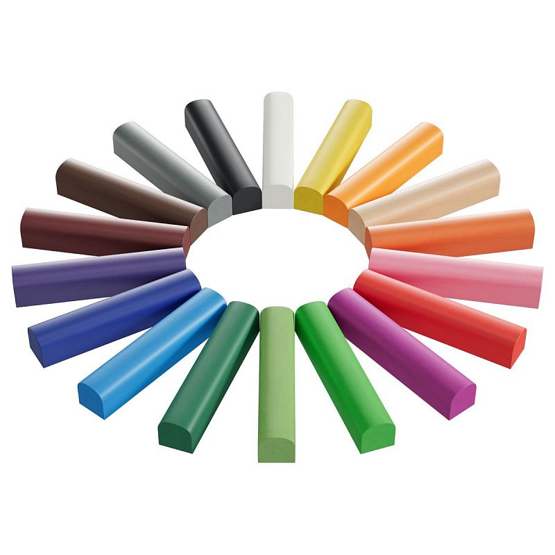 Пластилин восковой мягкий Гамма "Пчелка", 18 цветов, 216г, со стеком, картон. упаковка