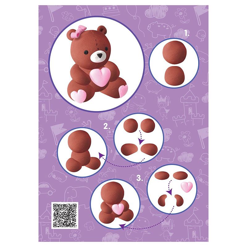 Набор для лепки из легкого пластилина Мульти-Пульти "Мишка"