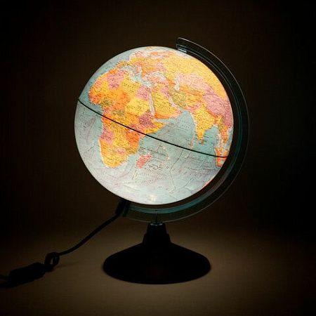 Глобус интерактивный + очки VR, политический, GLOBEN, 25 см с подсветкой, INT12500304 