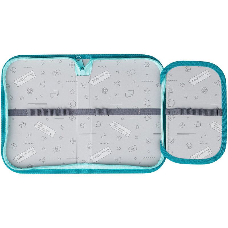 Пенал 1 отделение, 200*130 ArtSpace "Yahoo", доп. секция, ткань 