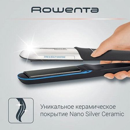 Выпрямитель для волос ROWENTA SF6220D0, 5 режимов нагрева 130-230°С, керамика, черный, 1830005680