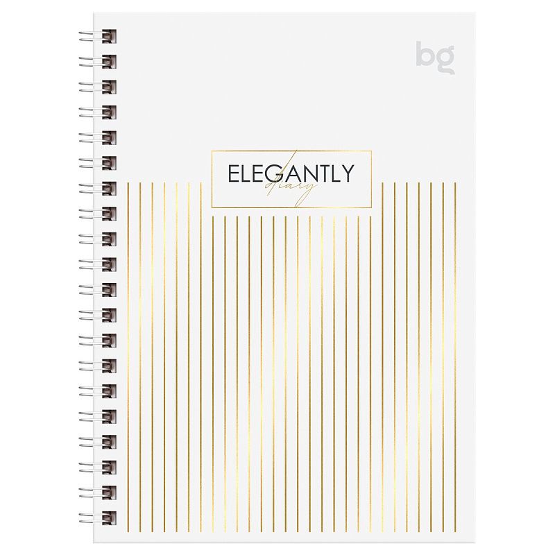 Записная книжка А6 80л., на гребне BG "Minimal", глянцевая ламинация, тиснение фольгой, твердая обложка