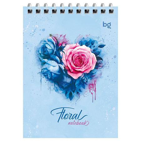 Блокнот А6 40л. на гребне BG "Floral notebook"