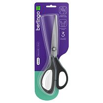 Ножницы Berlingo "Easycut 350", 23см, серые, эргономичные ручки, мягкие вставки, европодвес Ножницы Berlingo "Easycut 350", 23см, серые, эргономичные ручки, мягкие вставки, европодвес
