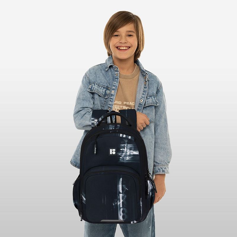 Рюкзак Berlingo ErgoFlex "GR8" 42*30*17см, 2 отделения, 4 кармана, эргономичная спинка 