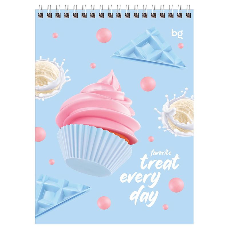 Блокнот А5 40л. на гребне BG "Best desserts"