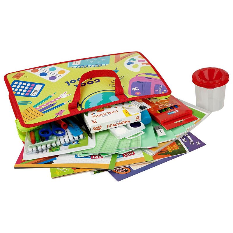 Набор первоклассника ArtSpace, универсальный, в папке-сумке, 45 предметов 