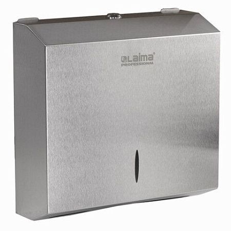 Диспенсер для полотенец LAIMA PROFESSIONAL INOX, (Система H2) Z-сложения, нержавеющая сталь, матовый, 605694 