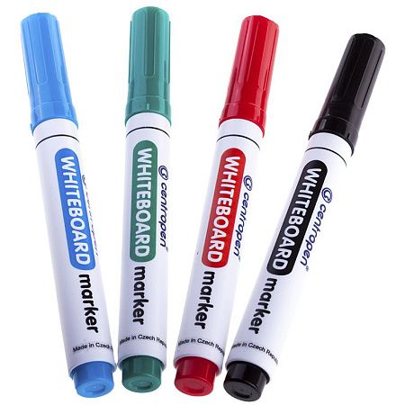 Набор маркеров для белых досок Centropen "8559" 04цв., пулевидный, 2,5мм, картон. уп., европодвес 