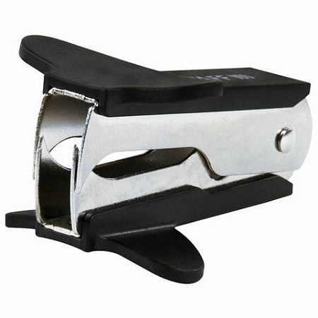 Антистеплер для скоб № 10 и № 24/6, STAFF "EVERYDAY", с фиксатором, черный, 224628