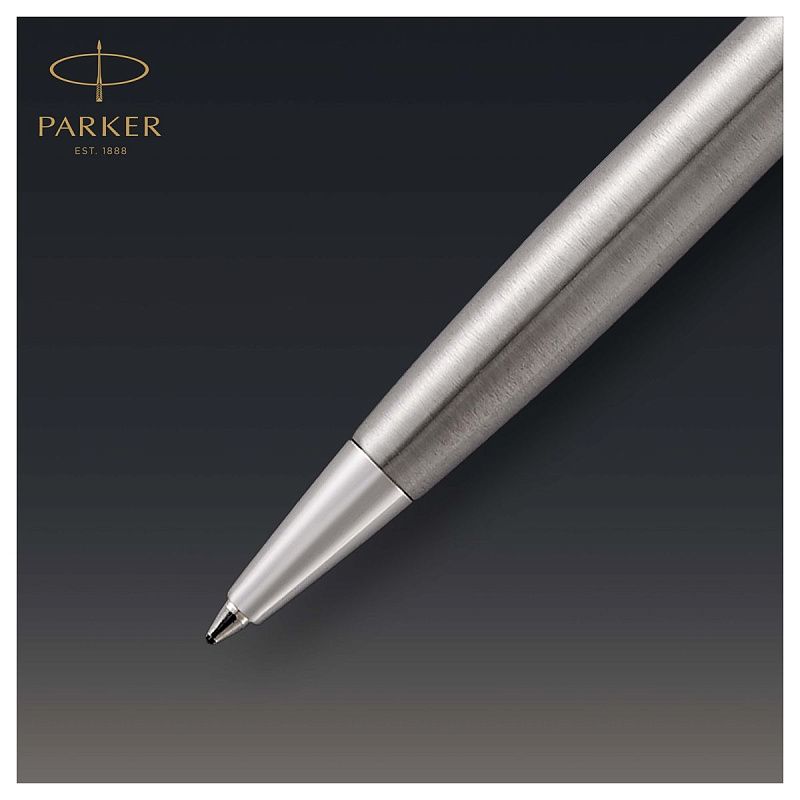 Ручка шариковая Parker "Sonnet Stainless Steel CT" черная, 1,0мм, поворот., подарочная упаковка 