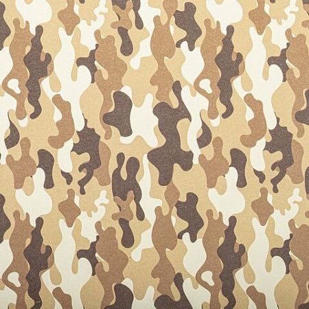 Бумага упаковочная крафт "Military", 70х100 см, 5 дизайнов ассорти, ЗОЛОТАЯ СКАЗКА, 592055