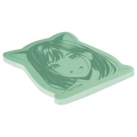 Самоклеящийся блок фигурный MESHU "Anime girl", 40л., европодвес, ассорти