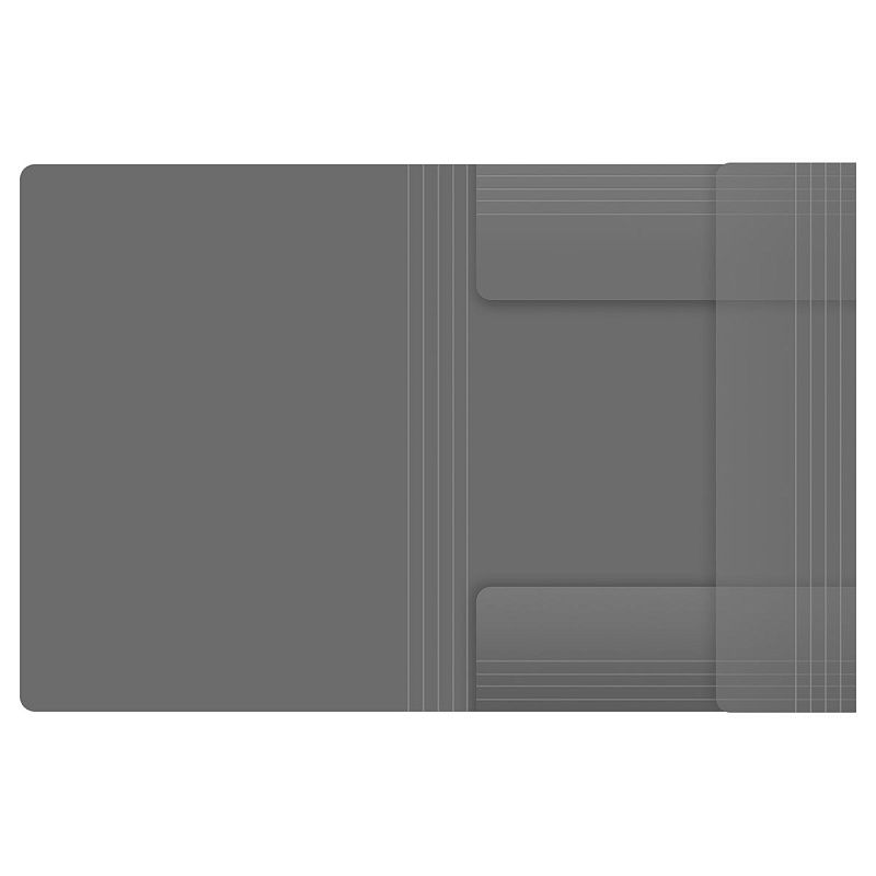 Папка на резинке Berlingo "No Secret" А4, 600мкм, полупрозрачная черная 