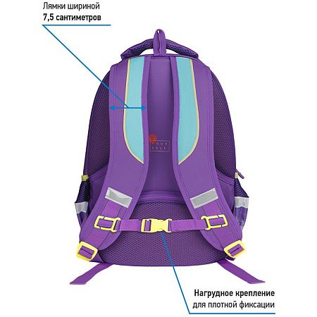Рюкзак Berlingo Comfort "Fusion" 38*27*18см, 3 отделения, 3 кармана, эргономичная спинка 