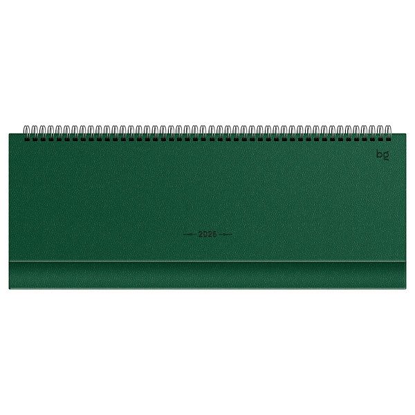 Планинг датированный 2026г., 64л., 330*130мм, балакрон, BG "Ariane.Dark green", тёмно-зеленый, отд.фольгой